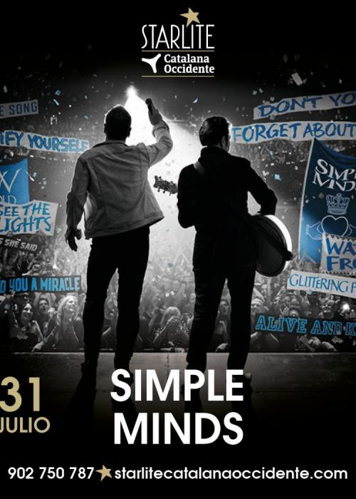 Cartel de Concierto de Simple Minds en Marbella