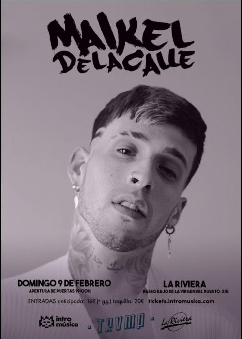 Cartel de Concierto de Maikel Delacalle en Madrid