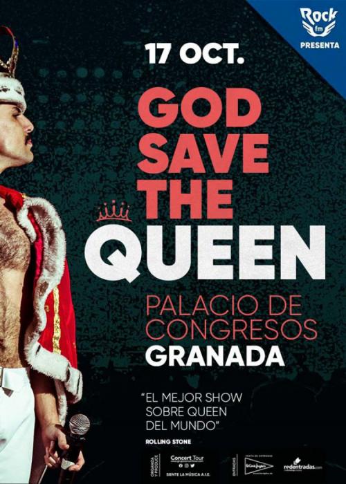 Cartel de Concierto de God Save The Queen en Granada