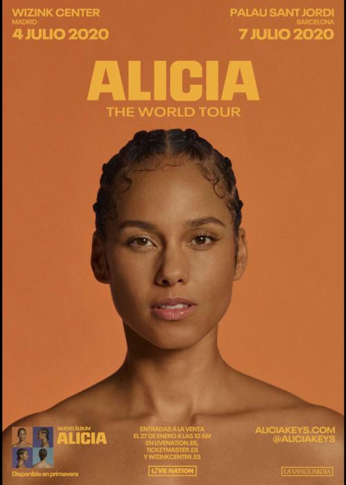 Cartel de Concierto de Alicia Keys en Madrid