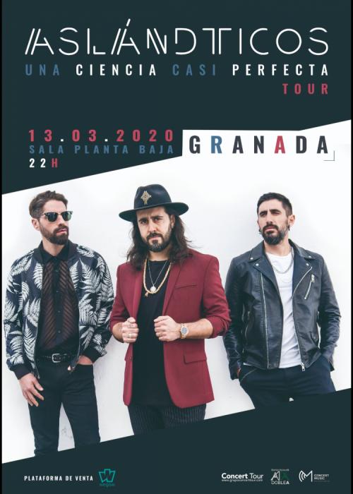 Cartel de Concierto de Los Aslándticos en Madrid