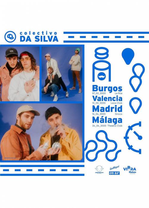 Cartel de Concierto de Colectivo da Silva en Málaga