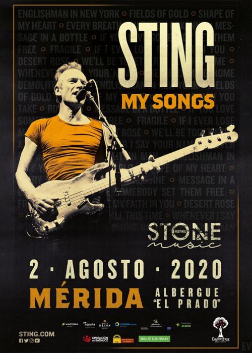 Cartel de Concierto de Sting en Mérida