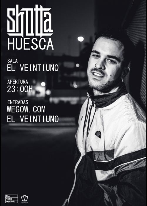 Cartel de Concierto de Shotta en Huesca