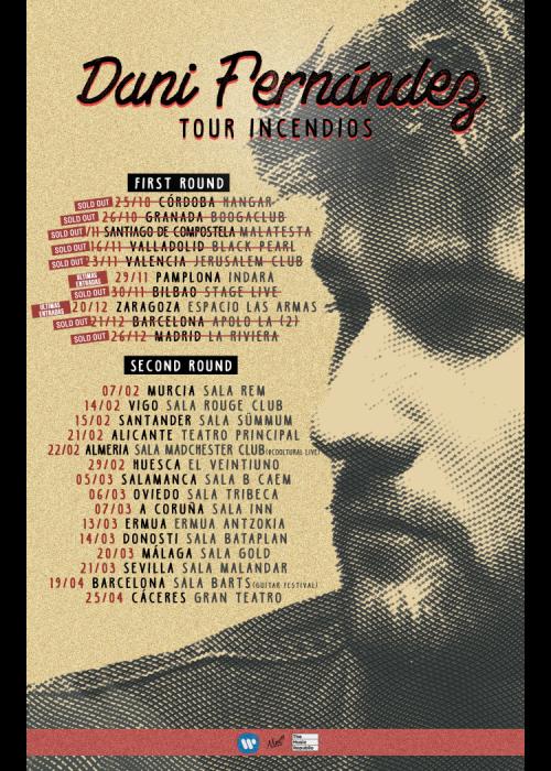 Cartel de Concierto de Dani Fernández en Almería