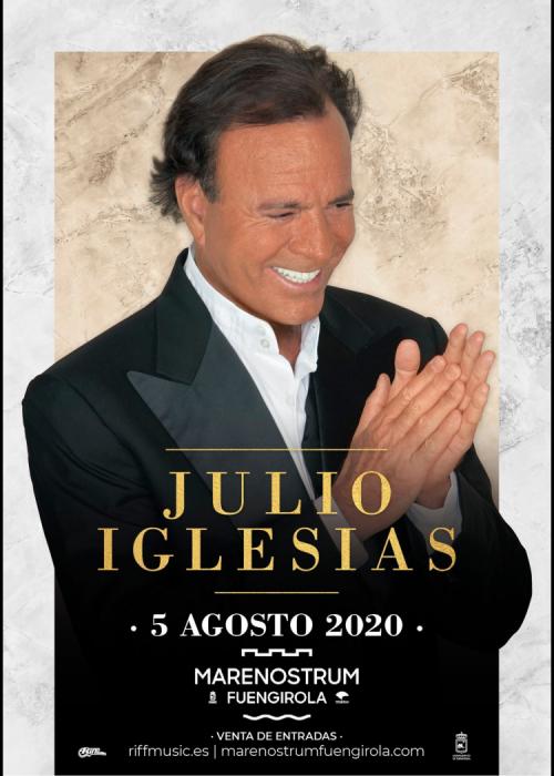 Cartel de Concierto de Julio Iglesias en Fuengirola