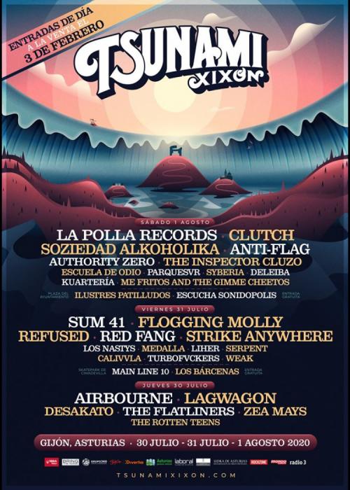Cartel de Tsunami Xixón 2020