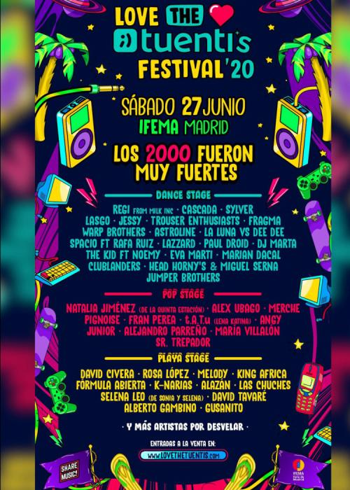 Cartel de Love The Tuenti's en Madrid 2020