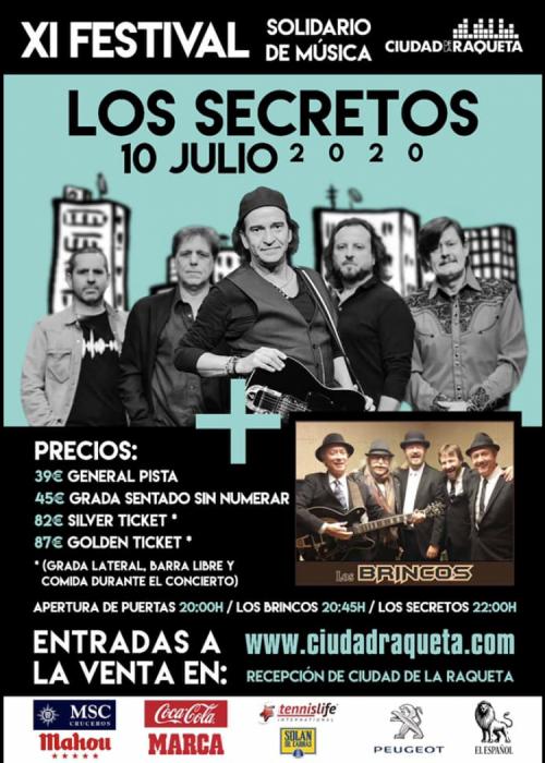 Cartel de Concierto de Los Secretos + Los Brincos en Madrid