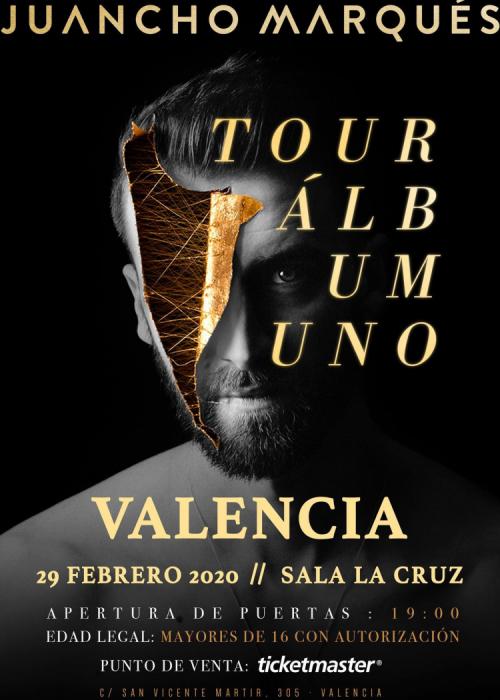 Cartel de Concierto de Juancho Marqués en Valencia