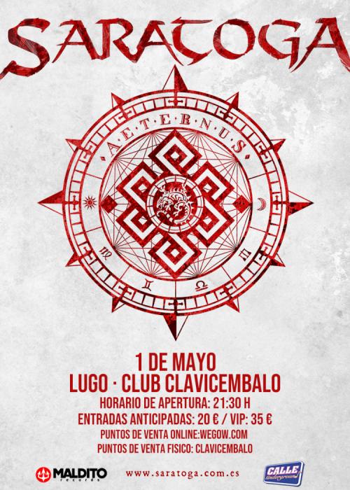 Cartel de Concierto de Saratoga en Lugo
