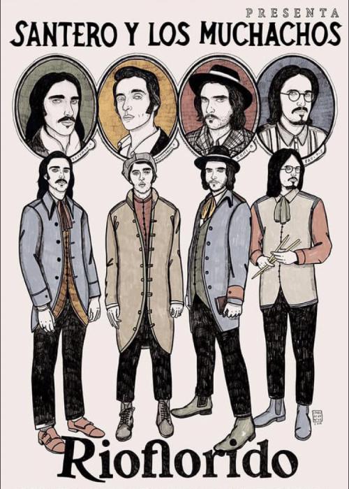 Cartel de Concierto de Santero y los Muchachos en Palencia