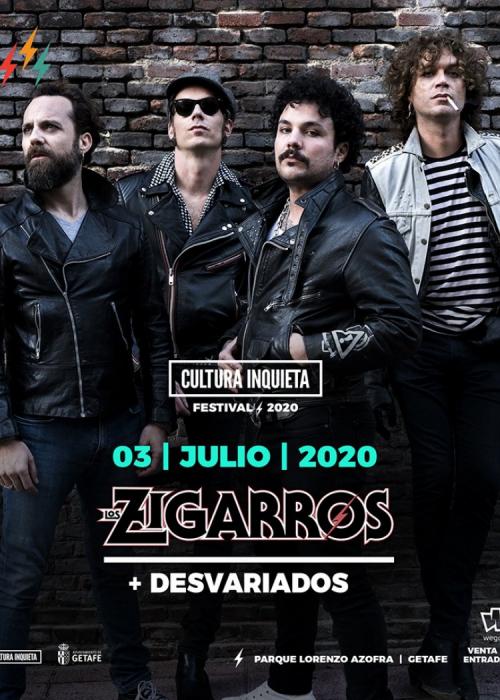 Cartel de Concierto de Los Zigarros + Desvariados en Getafe