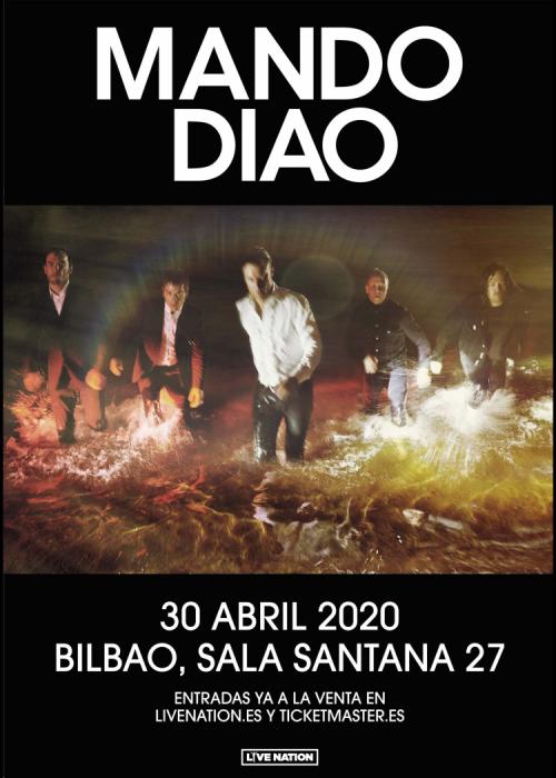 Cartel de Concierto de Mando Diao en Bilbao