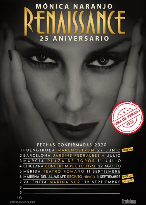 Cartel de Concierto de Monica Naranjo en Mairena del Aljarafe