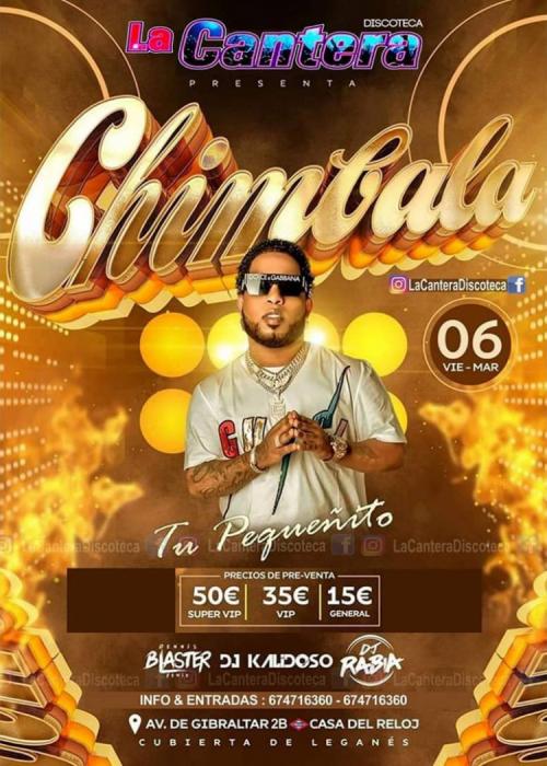 Cartel de Concierto de Chimbala en Leganés