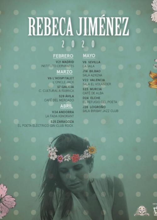 Cartel de Concierto de Rebeca Jiménez en Ávila
