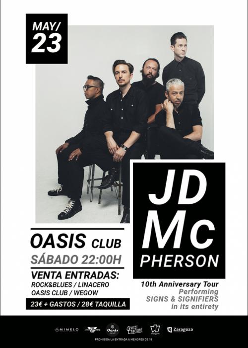Cartel de Concierto JD McPherson en Zaragoza
