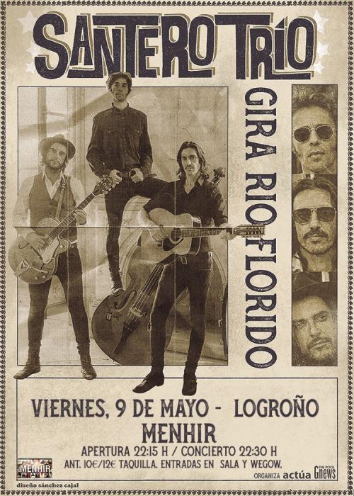Cartel de Concierto de Santero y los Muchachos en Logroño