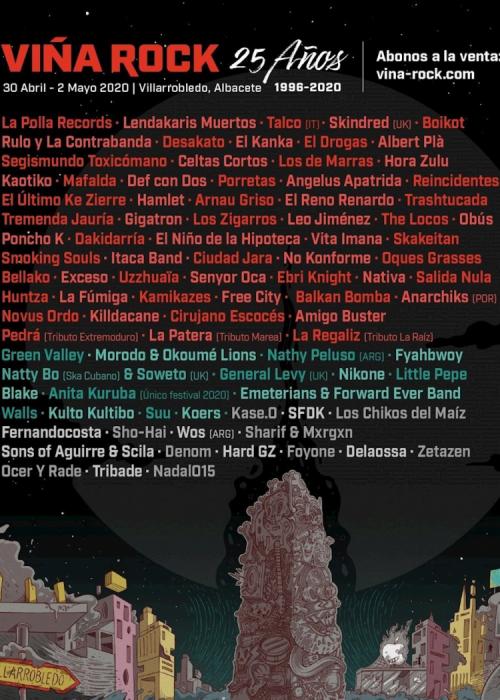 Cartel de Viña Rock 2020