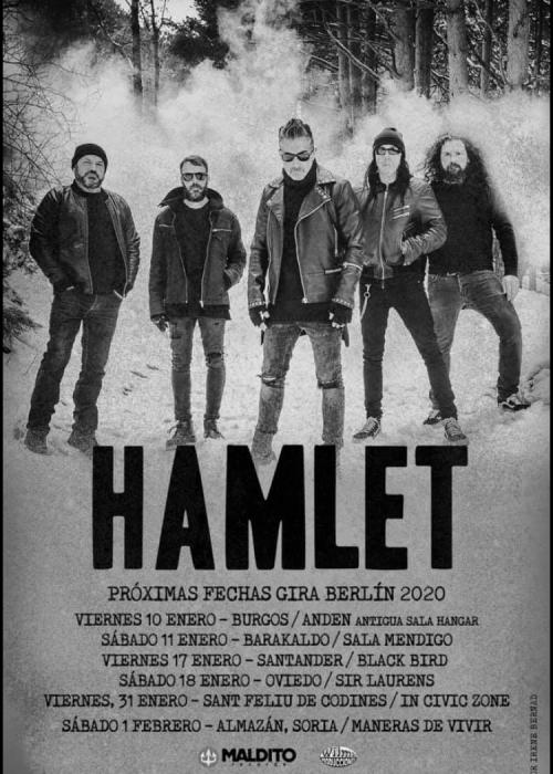 Cartel de Concierto de Hamlet en Guadalajara