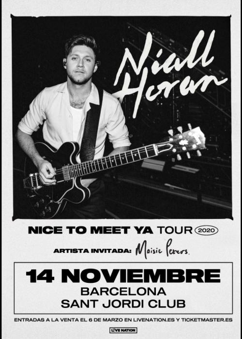 Cartel de Concierto de Niall Horan en Barcelona