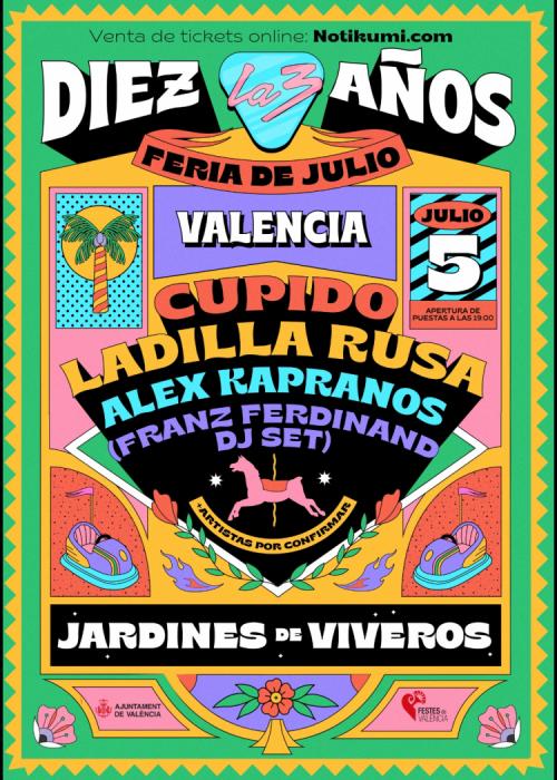 Cartel de Concierto de Cupido + Ladilla Rusa en Valencia