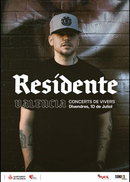 Cartel de Concierto de Residente en Valencia