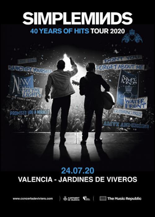 Cartel de Concierto de Simple Minds en Valencia