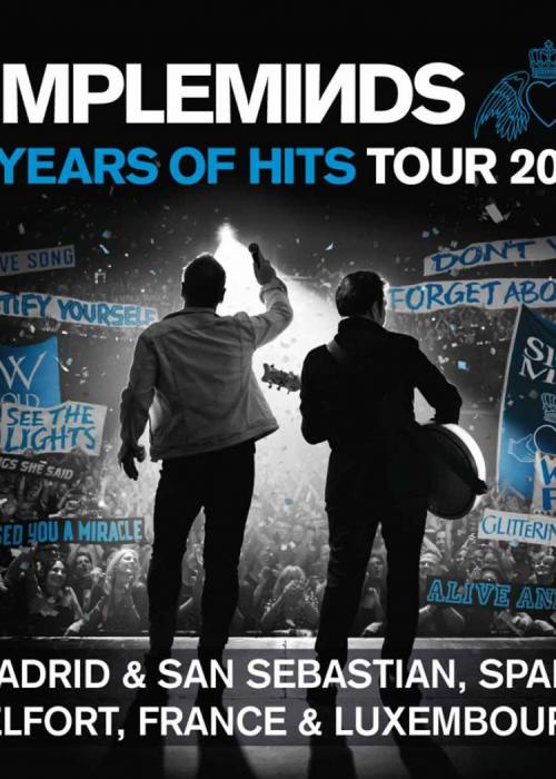 Cartel de Concierto de Simple Minds en Donostia-San Sebastián