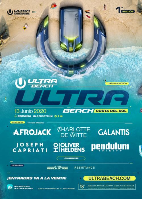 Cartel de Ultra Beach Costa del Sol 2020