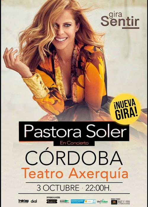 Cartel de Concierto de Pastora Soler en Córdoba