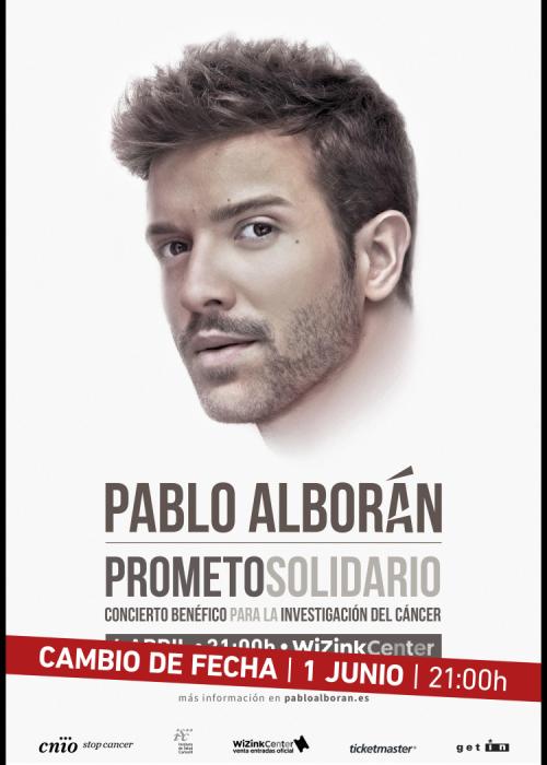 Cartel de Concierto de Pablo Alborán en Madrid