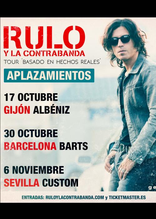 Cartel de Concierto de Rulo y La Contrabanda en Sevilla