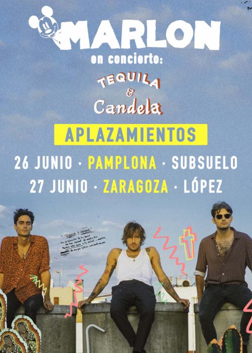 Cartel de Concierto de Marlon en Zaragoza