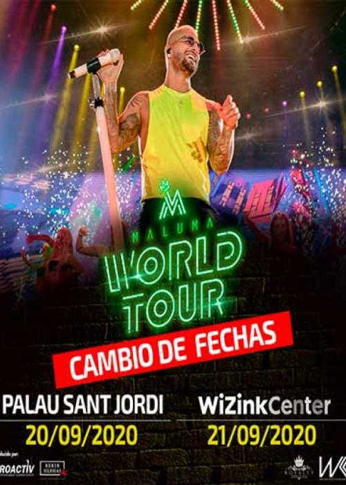 Cartel de Concierto de Maluma en Barcelona