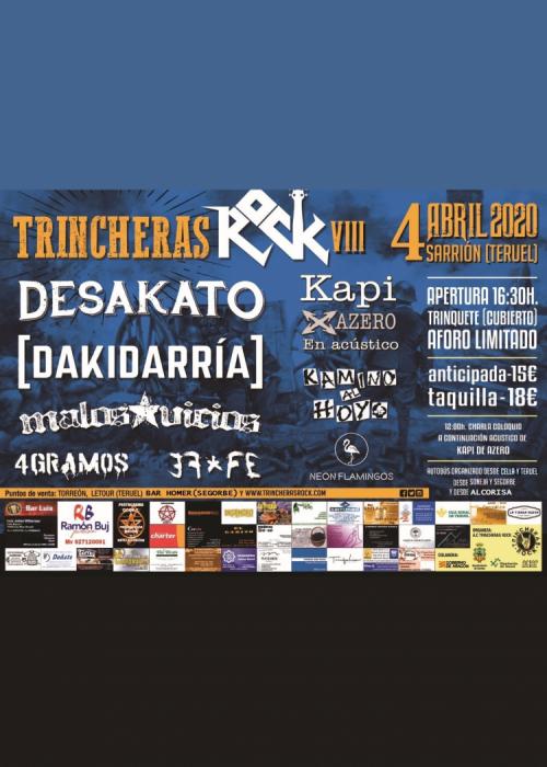 Cartel de Trincheras Rock 2020