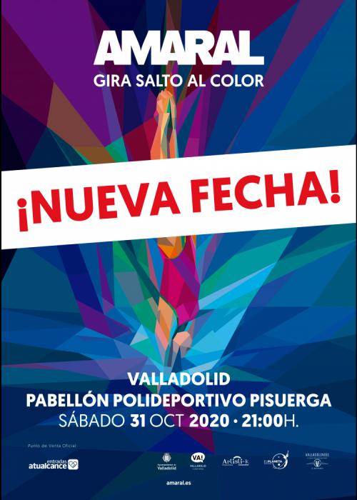 Cartel de Concierto de Amaral en Valladolid