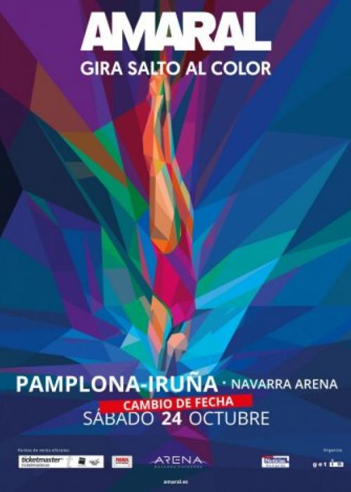 Cartel de Concierto de Amaral en Pamplona/Iruña