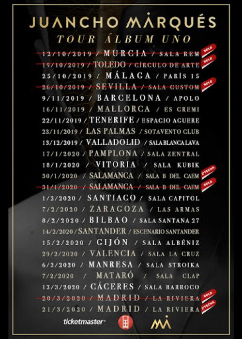 Cartel de Concierto de Juancho Marqués en Madrid