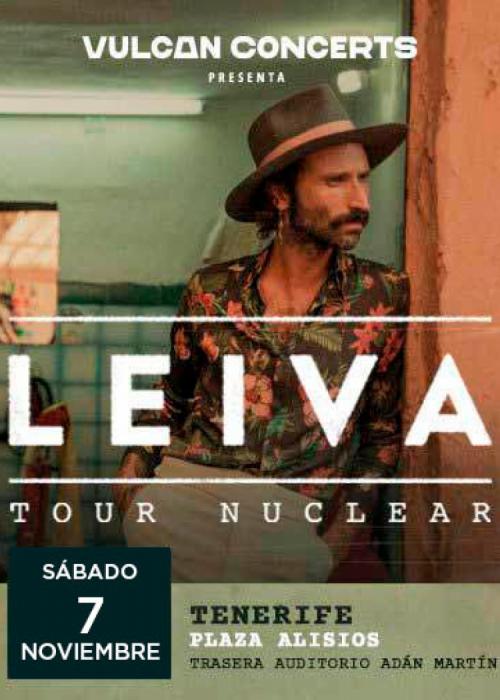 Cartel de Concierto de Leiva en Santa Cruz de Tenerife