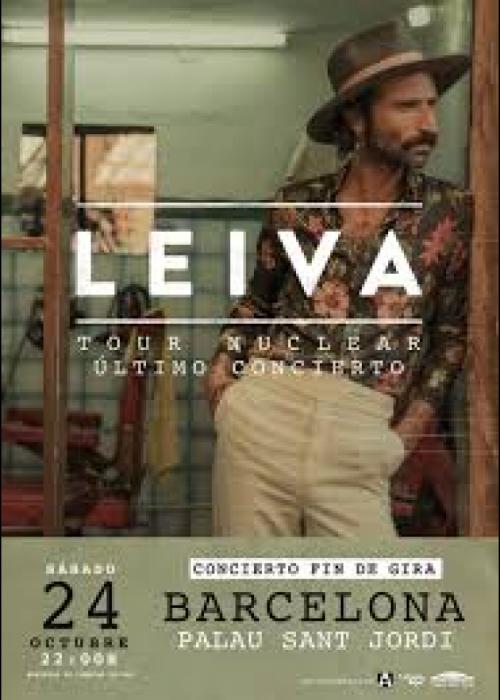 Cartel de Concierto de Leiva en Barcelona