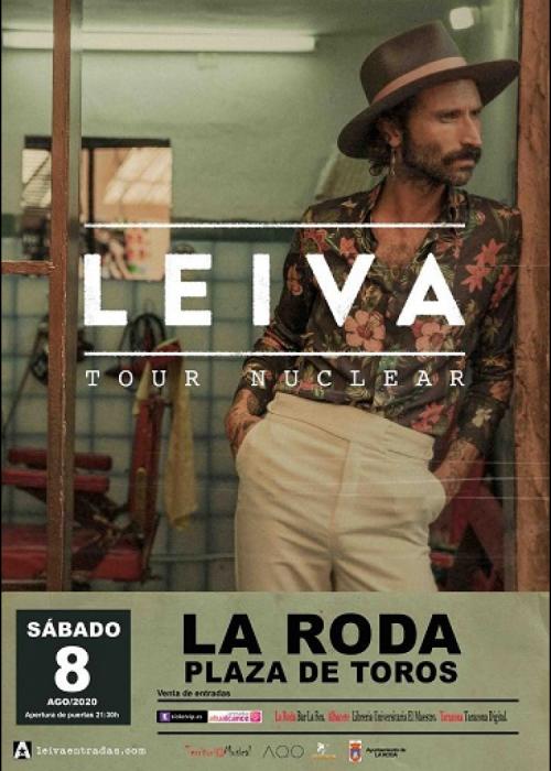 Cartel de Concierto de Leiva en La Roda