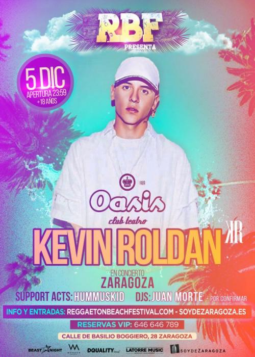 Kevin Roldán + Djs hasta las 5.00 a.m.