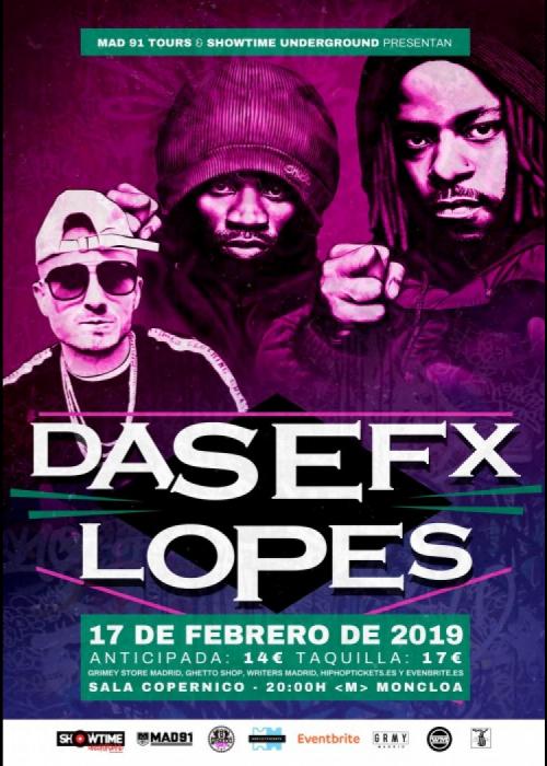 DAS EFX *ÚNICO CONCIERTO EN ESPAÑA* + LOPES