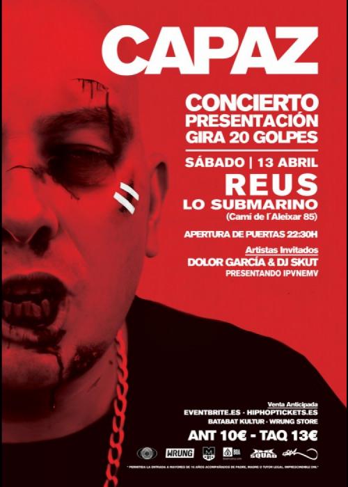 CAPAZ presenta "20 golpes" en Reus