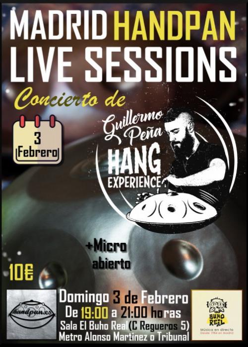 Madrid Handpan Live Sessions: Guillermo Peña Hang Experience + Micro abierto
