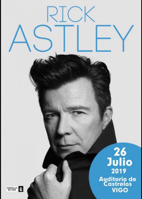 Cartel de Concierto de Rick Astley en Vigo
