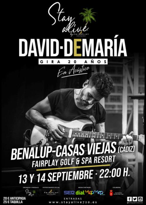 Cartel de Concierto de David DeMaría en Benalup-Casas Viejas.