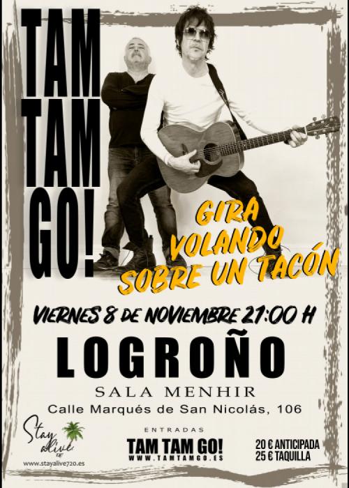 Cartel de Concierto de Tam Tam Go! en Logroño